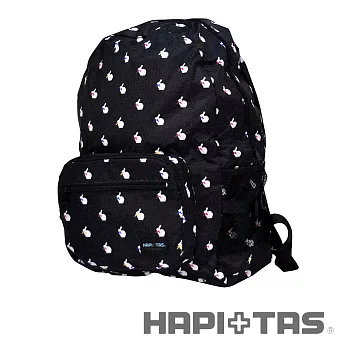 HAPI+TAS 幸運兔子折疊後背包-黑色