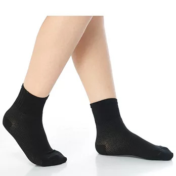 【KEROPPA】可諾帕6~9歲學童專用吸濕排汗短襪x3雙(男女適用)C93007-A黑色C93007A黑色
