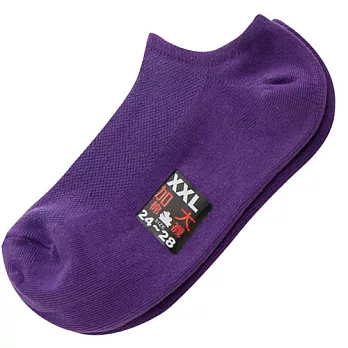 【KEROPPA】可諾帕網狀造型加大船襪x4雙(學生專用)C97001-X紫色