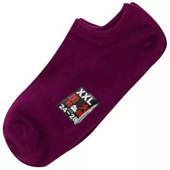 【KEROPPA】可諾帕網狀造型加大船襪x4雙(學生專用)C97001-X紫紅C97001-X紫紅
