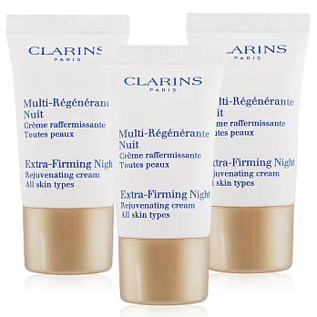 CLARINS 克蘭詩 煥顏緊緻晚霜(15ML)X3入