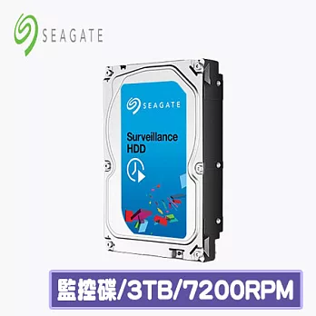 Seagate 希捷 3TB 3.5吋 7200R SV35監控碟 (ST3000VX000)