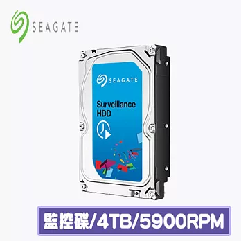 Seagate 希捷 4TB 3.5吋 5900R SV35監控碟 (ST4000VX000)