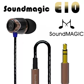 SoundMAGIC聲美耳機 WHAT`S HIFI高cp值五星評價 E10香檳金