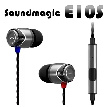 SoundMAGIC聲美耳機 魅力四色無限線控耳麥 E10S黑色