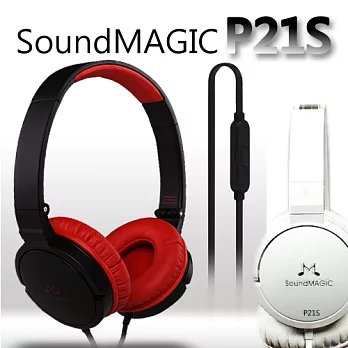 SoundMAGIC聲美耳機 WHAT`S HIFI高評價 線控耳罩式 P21S黑