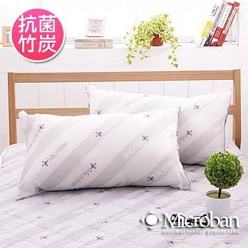 【Microban-純淨呵護】台灣製新一代抗菌竹炭枕-1入