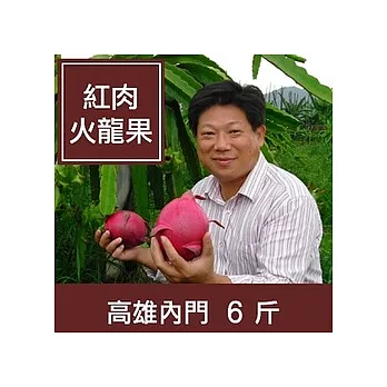 ★高雄內門【紅肉火龍果】6斤