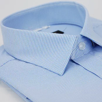【金安德森】藍色千鳥紋窄版短袖襯衫15藍色