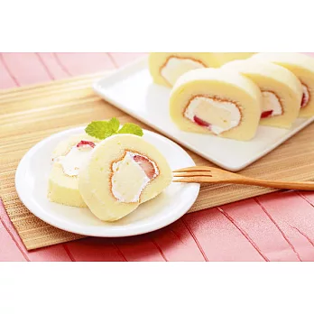 【典星坊】草莓奶凍卷(2條)
