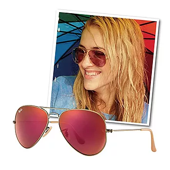 【Ray-Ban雷朋】3025-167/2K-經典水銀鏡面太陽眼鏡(熱賣水銀紫紅色#小版)