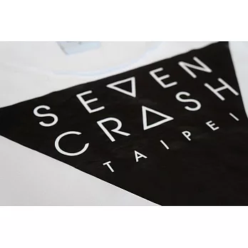 三角LOGO膠印背心(短版)S白