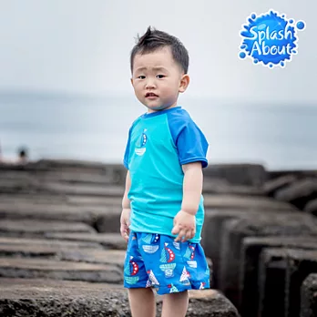 潑寶 Splash About - Kid Board Shorts 兒童抗UV海灘褲 - 普普風帆船 1-4歲1-2歲