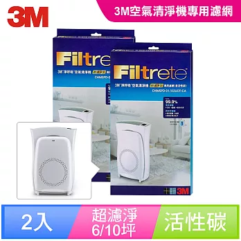 3M 淨呼吸空氣清淨機超濾淨型 6及10坪專用濾網2入