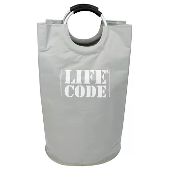 【LIFECODE】超大容量髒衣袋/折疊裝備袋-灰色/黑色(2色可選)灰色
