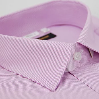 【金安德森】粉紫色細紋窄版長袖襯衫15.5粉紫色
