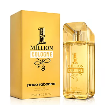 Paco Rabanne 1M百萬男性古龍水(75ml)-送品牌小香