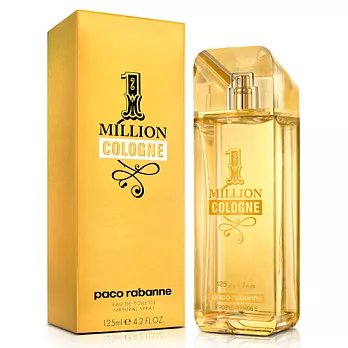 Paco Rabanne 1M百萬男性古龍水(125ml)-送品牌小香