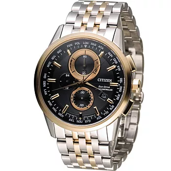 星辰 CITIZEN Eco-Drive 光動能紳士計時電波錶 AT8116-65E