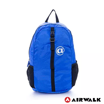 AIRWALK - 旅行運動必備可摺疊收納式雙肩包寶藍