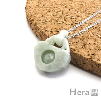 【Hera】赫拉 頂級天然A貨翡翠長壽玉鎖項鍊