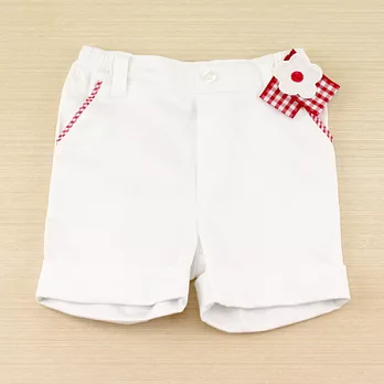 【愛的世界】女童氣質休閒短褲-台灣製-95白色