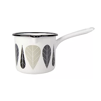 [Muurla]黑葉脈琺瑯單柄牛奶鍋