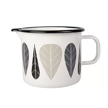 [Muurla]黑葉脈琺瑯水壺1L