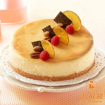 (預購7日)【法布甜】橘子起司蛋糕x1（８吋圓形）橘子起司蛋糕x1