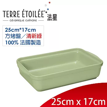 【TERRE ETOILEE法星】長型烤盤25cm*17cm(清新綠)