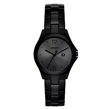 DKNY 寧夏秘密時尚都會腕錶-黑