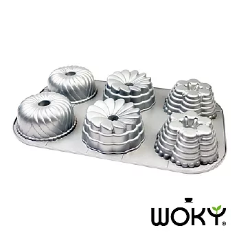 【WOKY沃廚】焙寧系列-小花不沾蛋糕模具