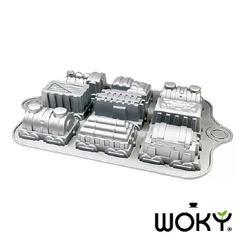 【WOKY沃廚】焙寧系列-小火車造型不沾蛋糕模具