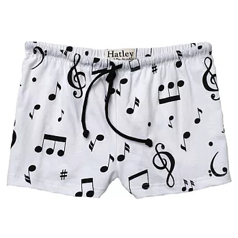 Hatley Mom’s短褲-黑白音符XS白