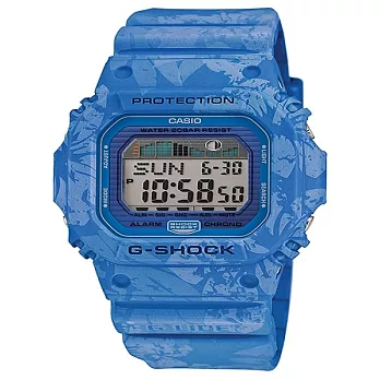 G-SHOCK 扶桑花海灘風格衝浪競技運動腕錶-藍-GLX-5600F-2