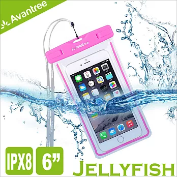 Avantree Jellyfish 運動螢光手機防水袋(粉)