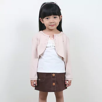 【minihope】彈性蕾絲蛋糕小背心120白