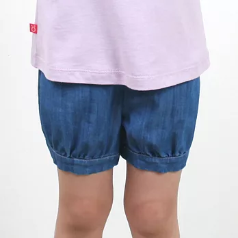 【minihope】彈性平織燈籠褲120藍