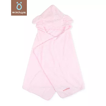 【minihope】熊熊造型海灘浴巾其他粉紅