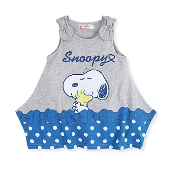 【SNOOPY】可愛傘狀下擺背心120灰