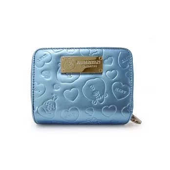 12*9.5CM KUMATAN 鏡面長夾 金屬藍