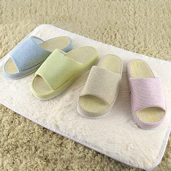 [Conalife] 抒壓天然草蓆厚底室內拖1入25.5草綠色