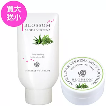 買大送小【BLOSSOM】蘆薈馬鞭草全身冰鎮舒緩保濕凝凍(120ML贈30ML)