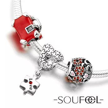 【SOUFEEL charms】925純銀串珠套組(S10)