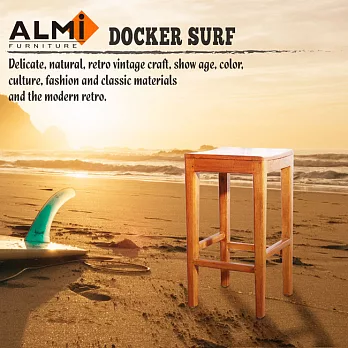 【ALMI】DOCKER SURF- BAR STOOL H65CM 彎面中吧椅