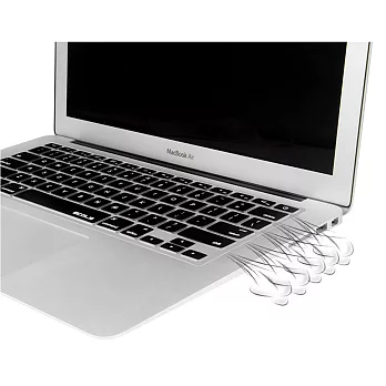 ECOLA BreaSkin導氣散熱式Macbook 13/15專用超薄高透奈米抗菌鍵盤保護膜(BS-EA017S系列)黑色