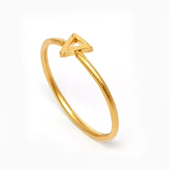 Dogeared 平衡骨 迷你三角形 金色戒指 完美平衡 Balance 附原廠盒