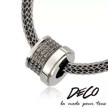 DECO X MASSA-G【米蘭迴旋曲】黑墬搭配X1合金鍺鈦項鍊古銅金-47cm