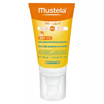 Mustela 慕之恬廊 高效性兒童防曬乳SPF50+(40ML)