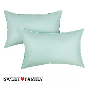 【SWEET FAMILY】甜蜜家庭 100% MIT 天然水鳥羽絨枕果綠